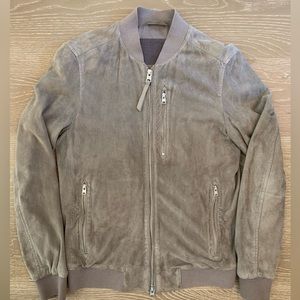 AllSaints Kemble Suede Bomber Jacket XS